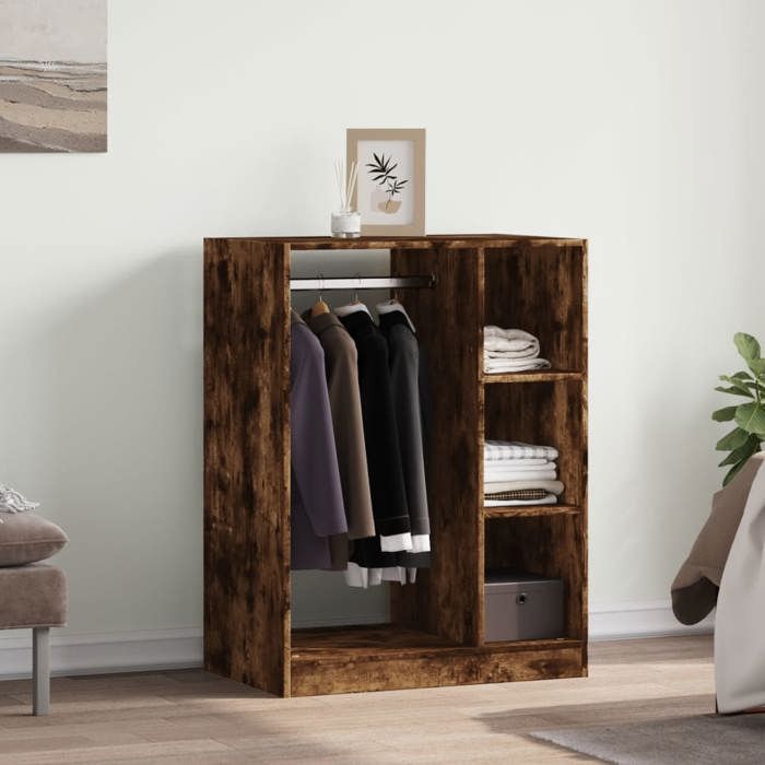 Décoratif - Garde-robe -(1 PCS）- Vidaxl - Armoire penderie Pour chambre chêne fumé 77x48x102 cm - bois dingénierie 627447