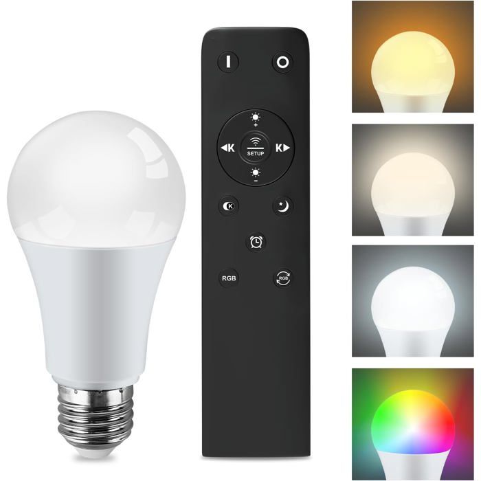 Ampoule RGB pour Lampadaire pour Chambre à Coucher Salon Bureau