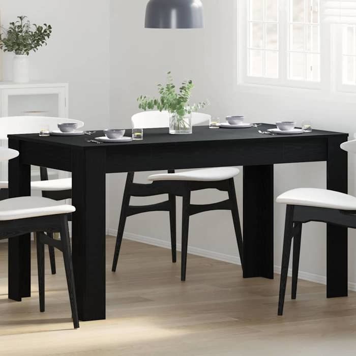 SALE 2026Table de salle à manger/Table de repas moderne - moderne-design - bois dingénierie - noir 911jqy40o7713