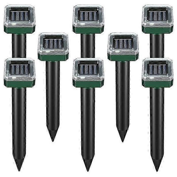 Lot de 8 répulsifs à rongeurs solaires dextérieur répulsifs à rongeurs à ultrasons