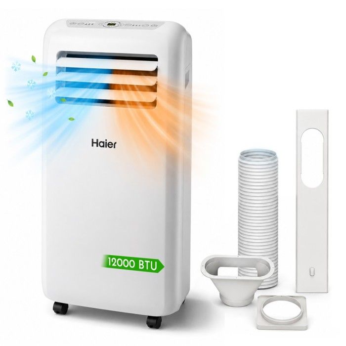 Haier - Climatiseur Mobile 12000 Btu - Froid & Chauffage & Déshumidification