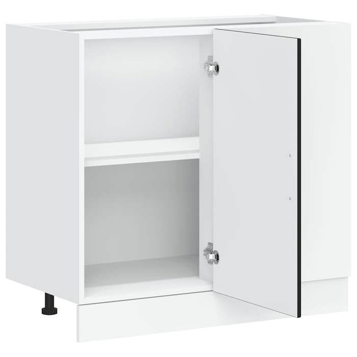 Meuble bas du lavabo noir bois dingénierie_2 ans garantie_84875