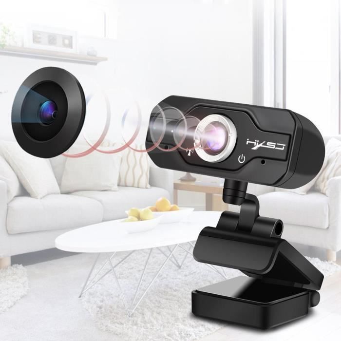Akozon Caméra USB Caméra microphone intégrée webcam haut de gamme vidéo HD pièces d'ordinateur