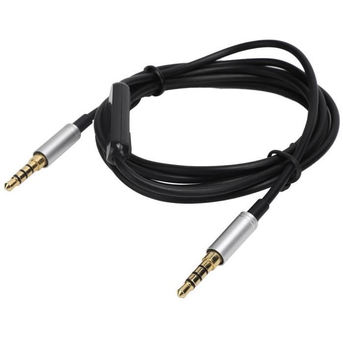 Câble Remplacement Casque Gaming Arctis 3 5 7 Pro - Cordon Audio 1.5m Tissé