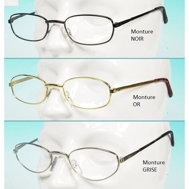 Loupe Monture Métal argent dioptrie 2.25° Argent Achat