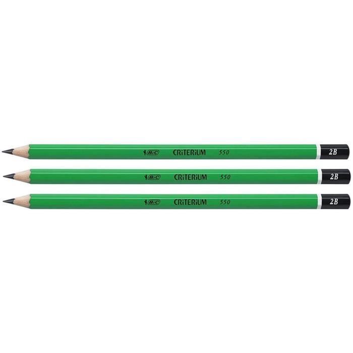 BIC Criterium 550 5B graphite pencil graphite pencils 5B, green, Hexagonal 