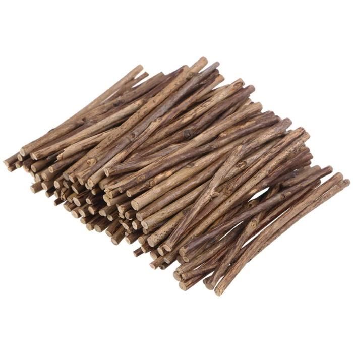 Bâtons en bois de bouleau blanc de 30 cm, pas de déformation facile