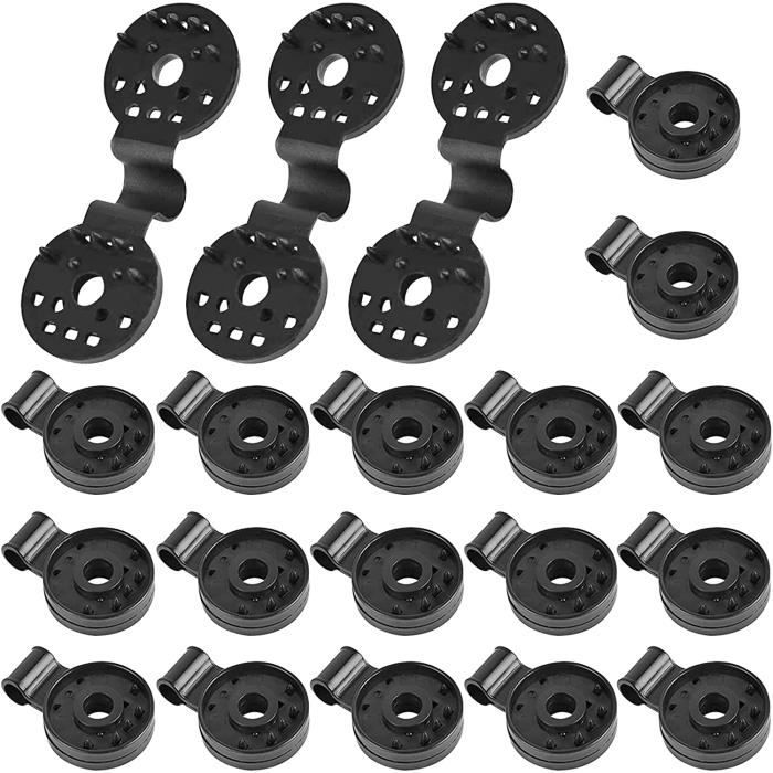 30 Clips De Fixation Résistants Pour Filet D'Ombrage - Attaches Solides Pour Voile Jardin, Serre Et Potager Anti-Vent