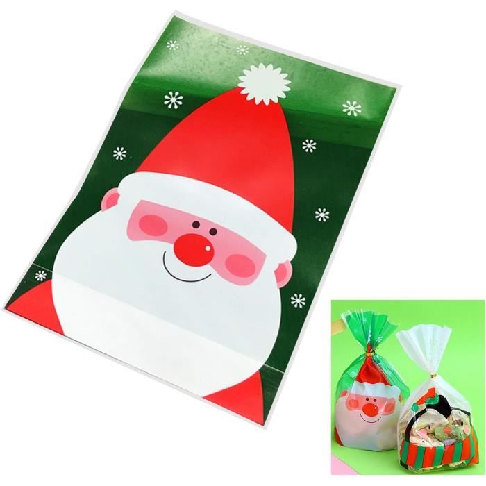 100 Sachets Cadeaux Pour Biscuits De Noël - Lot économique Pour Fêtes & Cadeaux Gourmands
