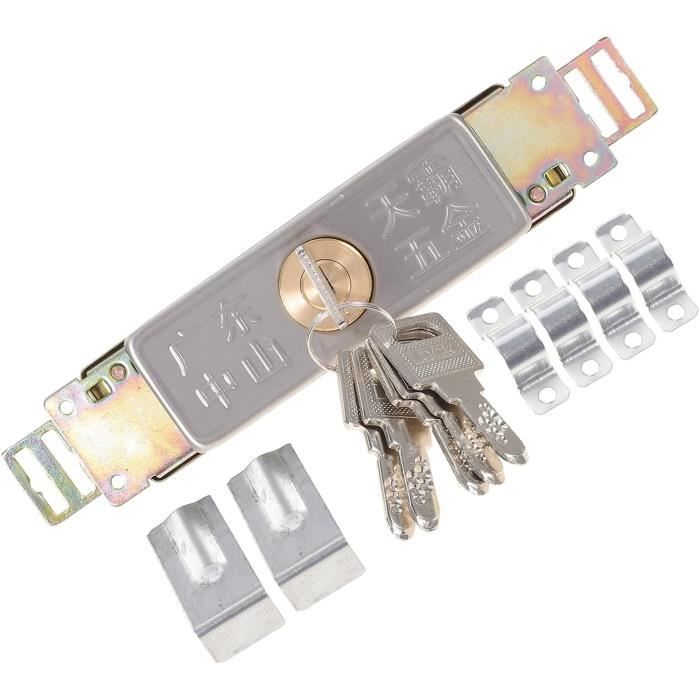 Volet Roulant De Porte Bicolore Avec Serrure Dorée - 23 Cm Vertical - Livré Avec 3 Clés - Uxcell - Neuf Sous Emballage