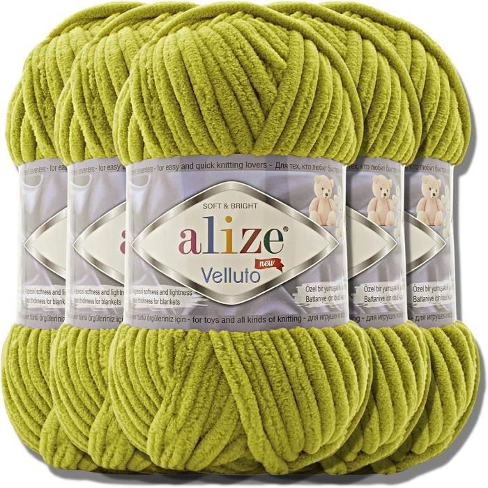 Fil à tricoter chenille Alize Velluto, 100 g