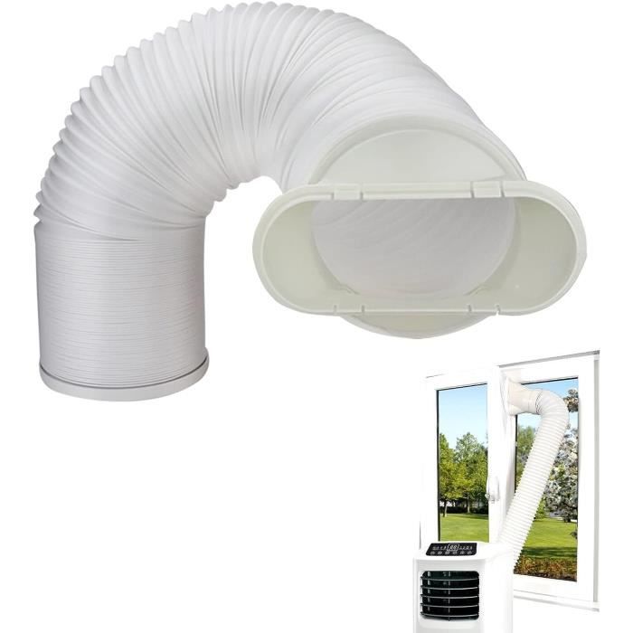 Tuyau Evacuation Climatiseur Mobile, Avec Bouche Plate Connecteur Tuyau, (15CM Diamètre 150CM