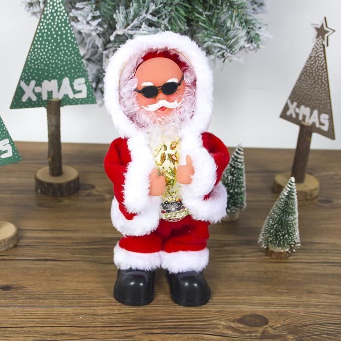 Vvikizy jouet de Père Noël Poupée de père noël, jouet dansant Vvikizy jouet de Père Noël Poupée de père noël, jouet dansant