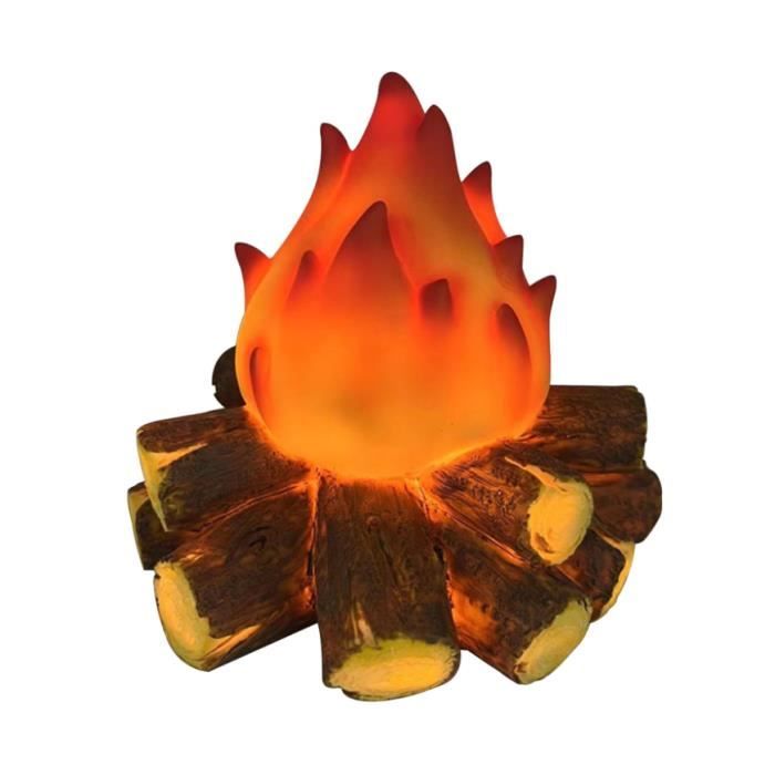 Lot De 6 Faux Feux De Camp En Carton 3D - Décoration Pour Anniversaire, Camping D'intérieur, Halloween - 5