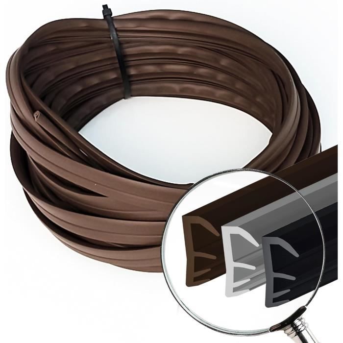Joint D'étanchéité Pour Porte Coulissante - 5x8 Mm, Longueur 10 M - Anti-poussière, Insonorisant, Coupe-vent - Installation Facile