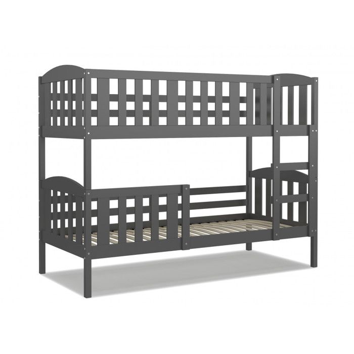 Lit Superposé Leo 90x190 Gris - gris