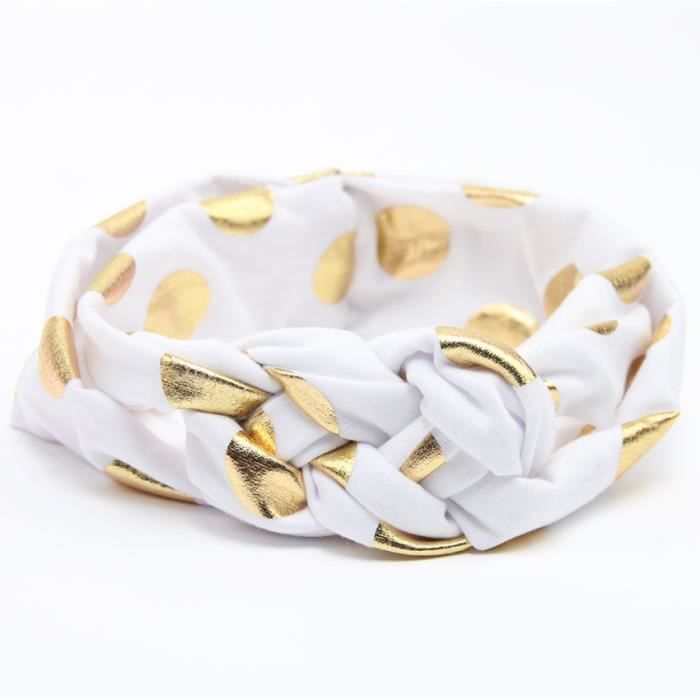 1 Joli Bandeau Bebe Fille De Couleur Blanc Et Dore Cdiscount Au Quotidien