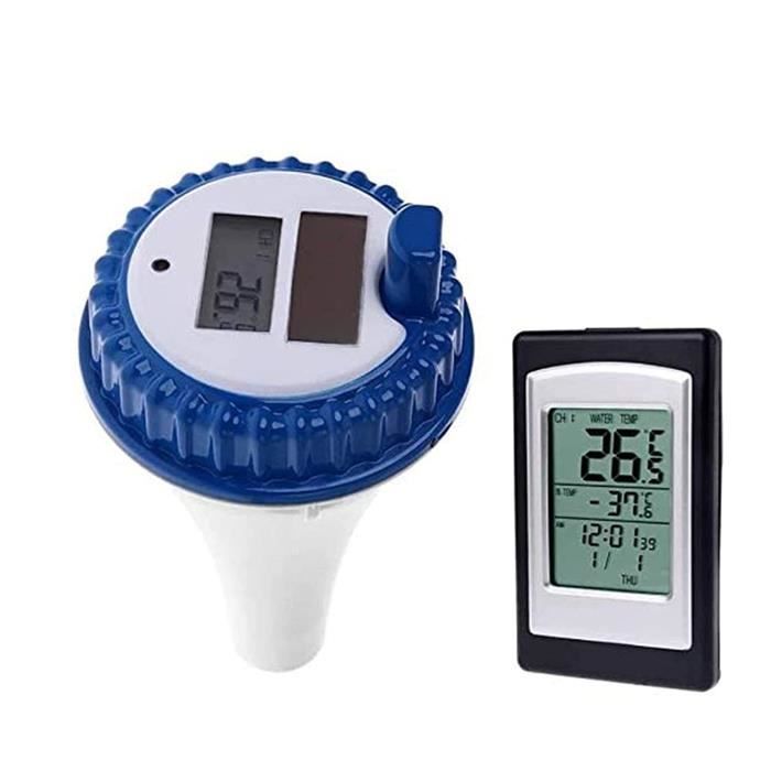 Thermomètre de piscine numérique sans fil - Thermomètre flottant - Température de l'eau