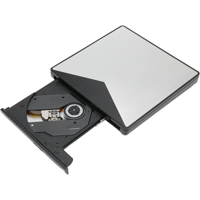 Lecteur DVD Externe Portable pour PC Mince, Graveur de CD-DVD USB 3.0 à  Réduction de Bruit, Compatible avec USB 2.0, pour A645 - Cdiscount  Informatique