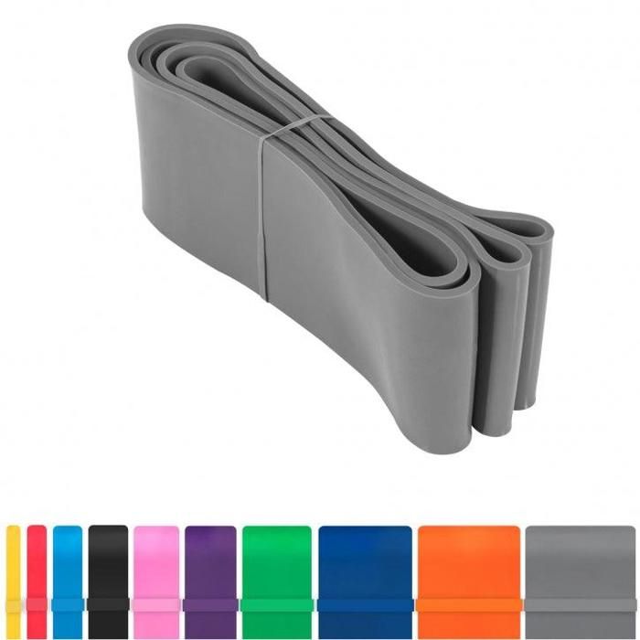 GORILLA SPORTS® Bande élastique De Résistance – Lot De 5 Intensités (4,5 à 15,9 Kg) – Latex Naturel Antidérapant – Pour Muscu, Pilates, Rééducation