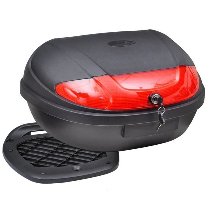 Top Case Moto NUACOS 36L étanche IP68 – Aluminium, Serrure, Rangement Casque, Intérieur Capitonné, Universel