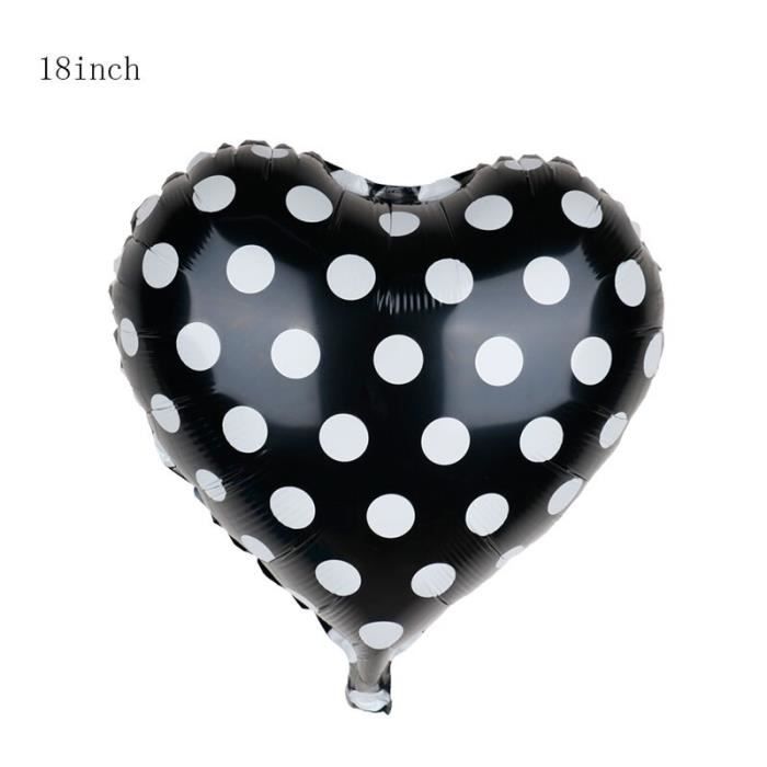Polka Dot Amour Cœur Feuille De 18" Ballons pack 2