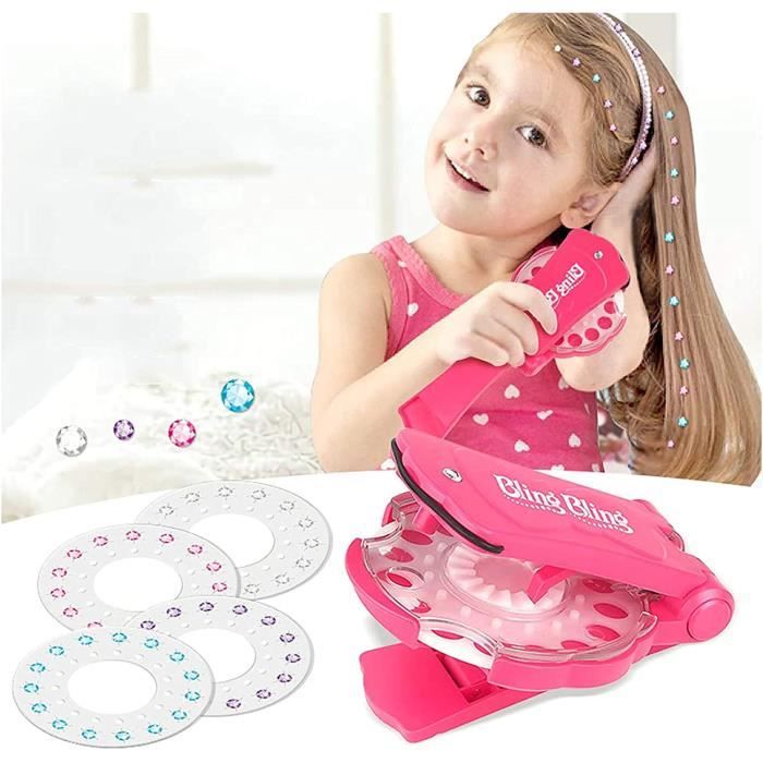 SRJQXH Rose Machine Strass Cheveux, Strass Cheveux Contient 360, avec Poignée Kit Styling Tool, Facile à Utiliser, 24 Autocollants en Diamant Remplaçables, Décoration de Cheveux Créative DIY SRJQXH Rose Machine Strass Cheveux, Strass Cheveux Contient 360, avec Poignée Kit Styling Tool, Facile à Utiliser, 24 Autocollants en Diamant Remplaçables, Décoration de Cheveux Créative DIY