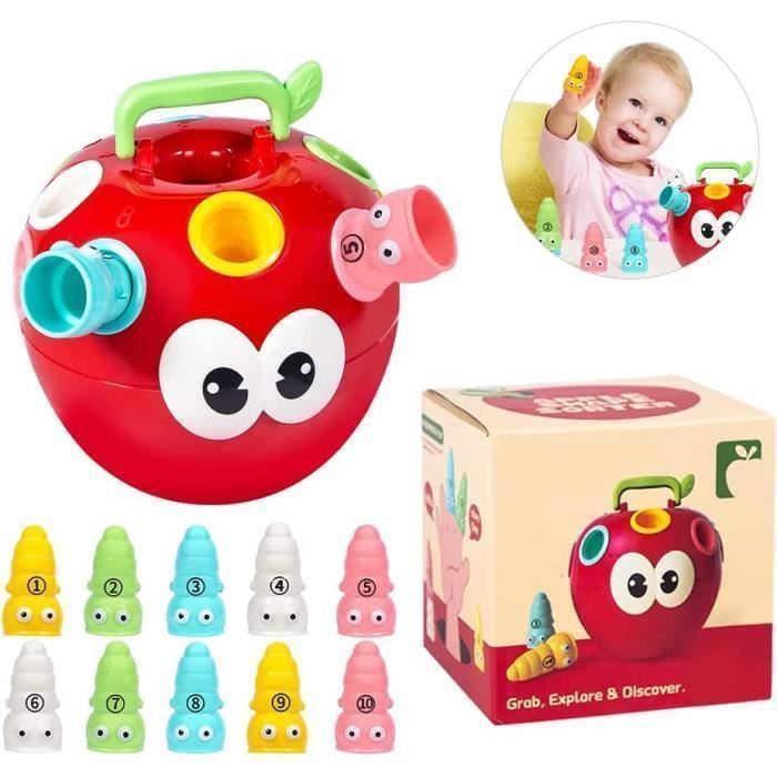 Montessori Jeux Éducatif,Jouet Fille 1 Ans,Jeu de Tri,Gobelet à Empiler, Jouets Bain Bébé,Vers de Pièges,Cadeau Pour Enfant 1 2 3 Ans - Cdiscount  Puériculture & Eveil bébé