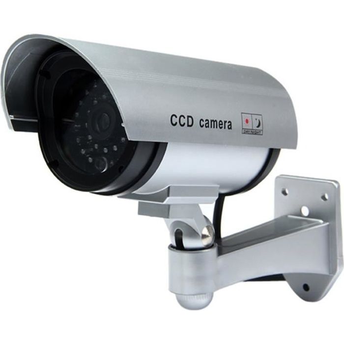 Caméra CCD multifonctionnel Dummy CCTV IR avec LED rouge Voyant