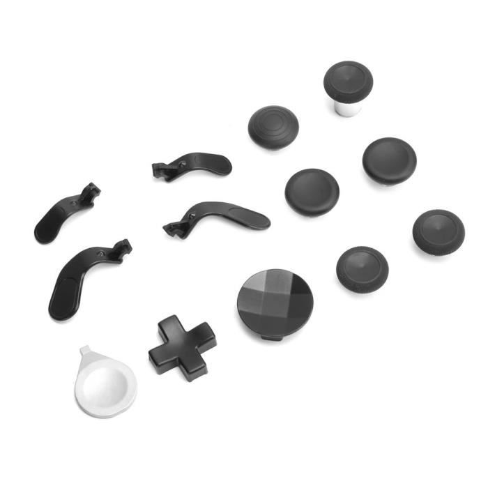 Fdit Swap Thumbsticks Joysticks Remplacement d'accessoires de palettes de manette de jeu pour manette Xbox One Elite Series 2(Noir )
