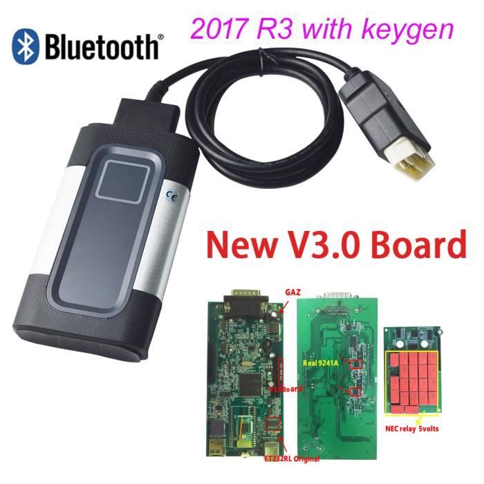 Newest 2017.R3 - Sans Bluetooth - Outil De Diagnostic Pour Delphis Vd Ds150e Cdp Obd2, Vdijk Pro Best V3.0 Pc