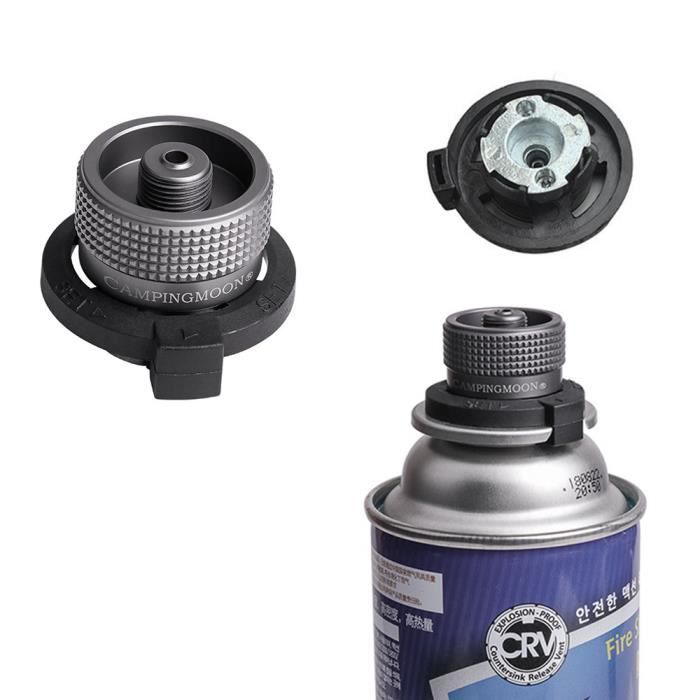 Sxmrmnx Lot De 4 Adaptateurs Gaz Camping - Convertisseur Cartouche Butane à Vis Pour Réchaud De Camping