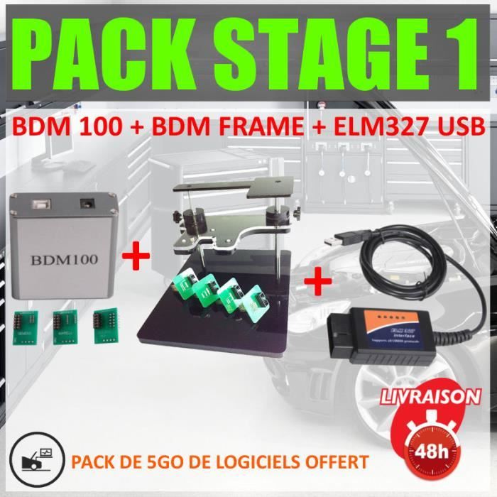 PACK REPROGRAMMATION AUTOMOBILE CALCULATEUR INTERFACES BDM 100