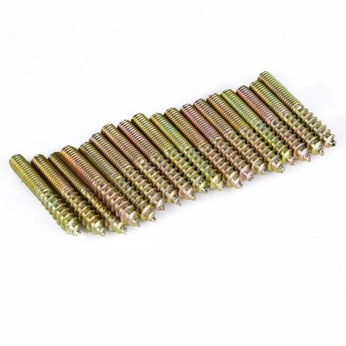 Lot De 8 Boulons Cintre M6x30mm Uxcell - Pour Assemblage De Meubles, Double Filetage