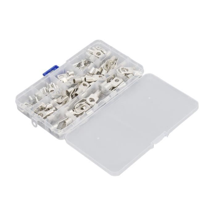Kit De 140 Cosses à Sertir – Connecteurs De Batterie Et Bornes En Cuivre – Assortiment De Cosses à œillet