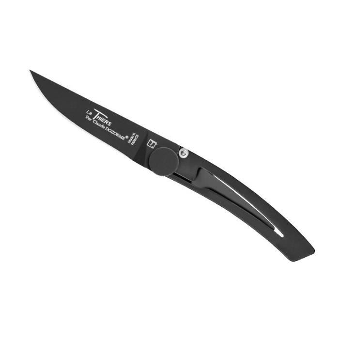LE THIERS DOZORME LINER LOCK TOUT INOX NOIR 10 5CM LE THIERS DOZORME LINER LOCK TOUT INOX NOIR 10 5CM
