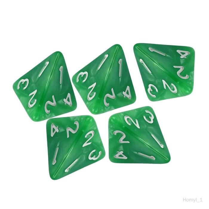 Lot De 10 Dés RPG à 20 Faces - Dés Polyédriques En Plastique Pour Jeux De Société Et Maths - 3