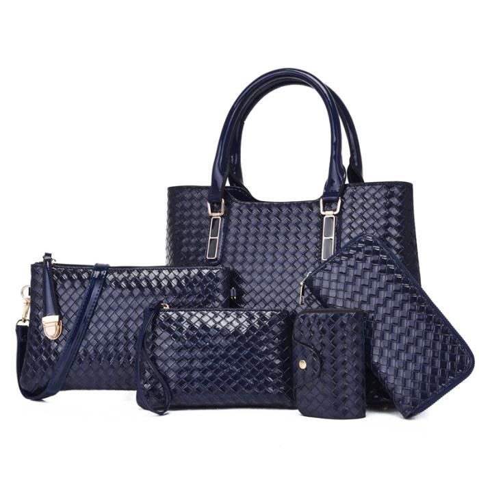 Sac à Main DORRISO Antivol Femmes Ensemble De 4 Pièces Mode Sacs à Bandoulière Simple Sac Fourre Tout Léger Pour Rencontres Voyages Vacance Imperméable PU Cuir Marron Sac Polene