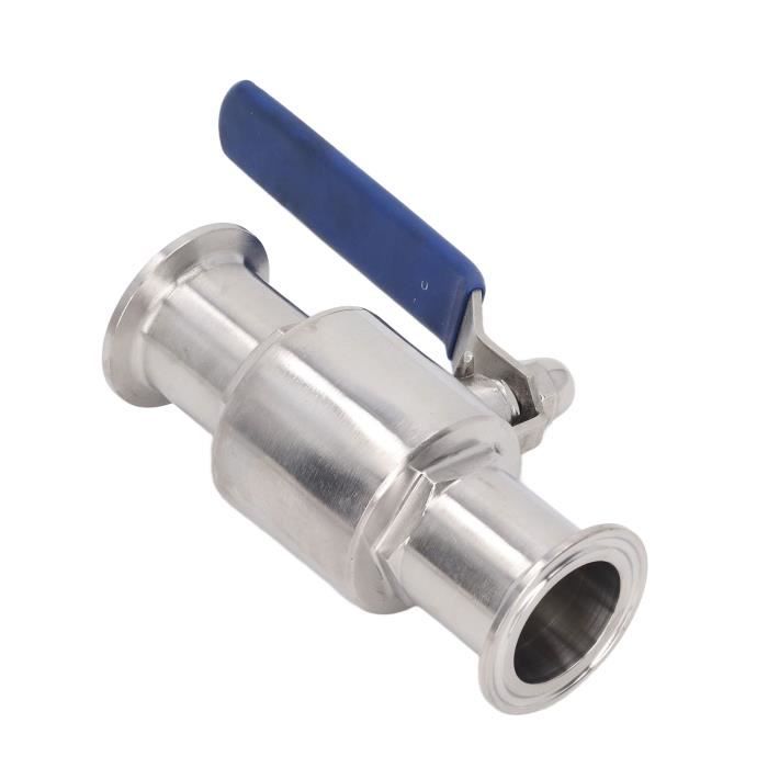 Mini Robinet Vanne Bille Acier Inox 1/4 BSP - Lot De 2 - Parfait Plomberie Maison Et Jardin