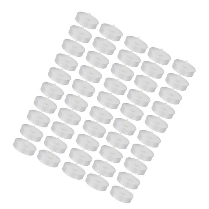 100 Bougies Chauffe-Plat Sans Fumée Durée 4.5H Bougie Chauffe-Plat