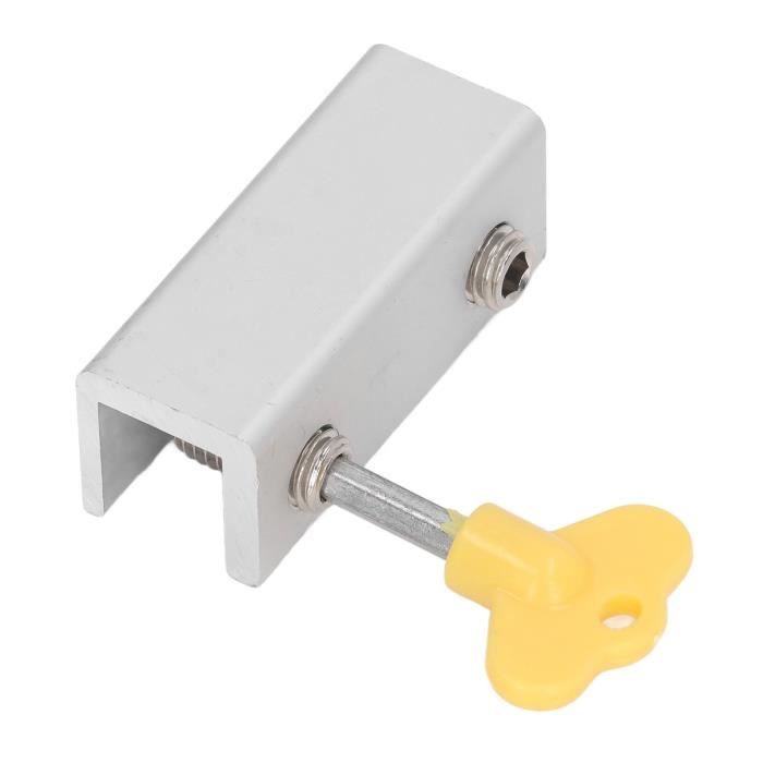 Barre de sécurité pour porte coulissante de 45,7 à 129,5 cm, barre de sécurité réglable pour porte coulissante en verre, maison, appartement, anti-effraction – Blanc