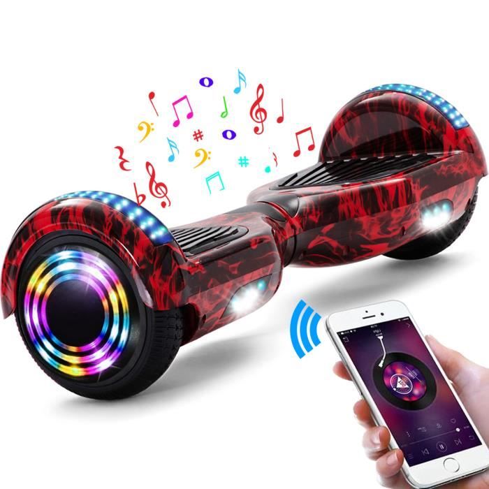 Hoverboard Enfant 6.5 Pouces Bluetooth LED Galaxy Violet - Cdiscount Sport