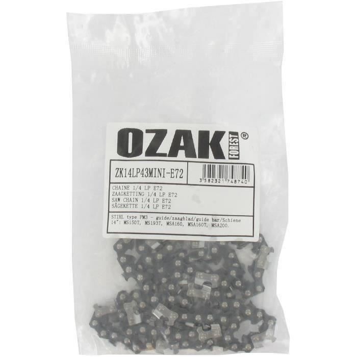 Chaîne de tronçonneuse OZAKI semi carrée 1/4