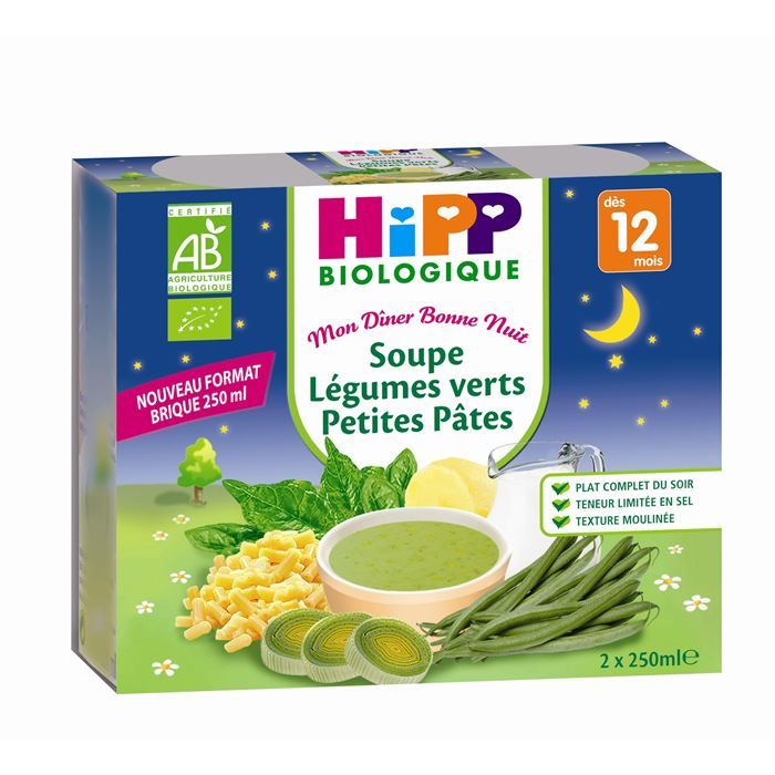 Hipp Biologique Mon Diner Bonne Nuit Briques Soupe Legumes Verts Petite Pates 2x250 Ml Des 12 Mois Achat Vente Legumes Cuisines Hipp Biologique Mon Diner Bonne Nuit Briques Hipp Biologique Mon Diner Bonne Nuit Briques Soupe Legumes Verts Petite Pates 2x250 Ml Des 12 Mois Achat Vente Legumes Cuisines Hipp Biologique Mon Diner Bonne Nuit Briques