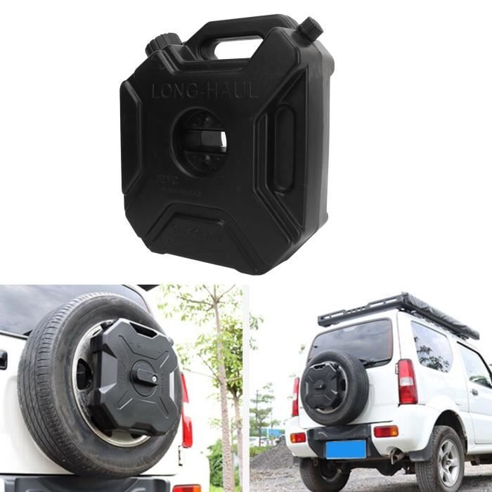 Bidon Carburant Portable 3L Noir - Réservoir Essence Moto Voiture UTV ATV - Robuste & Sécurisé