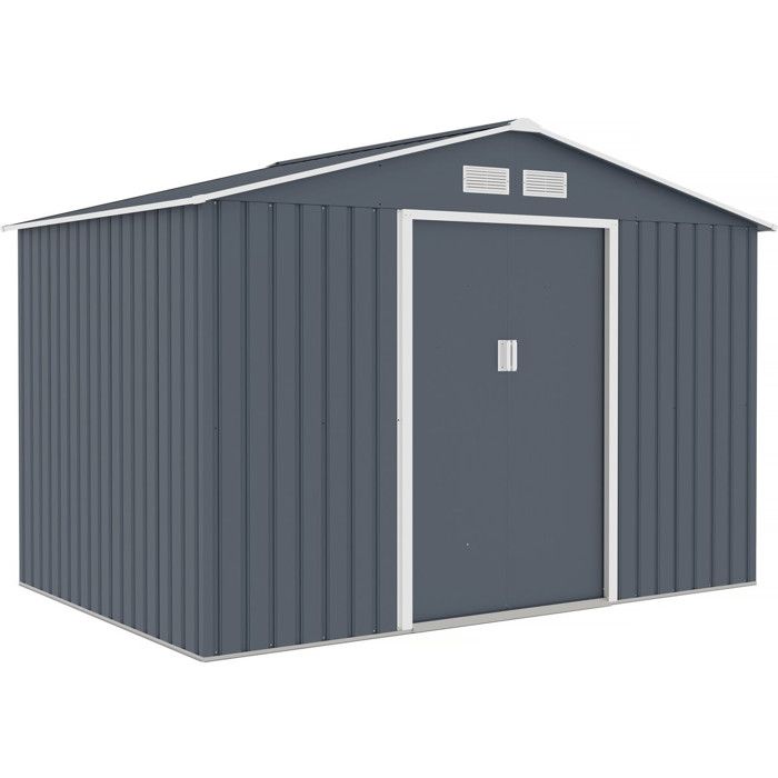 Abri de jardin métal Vegas II - 529 m2 - Gris