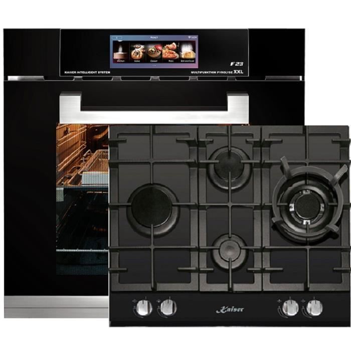 Kaiser EH 6344+KCG 6394, Four électrique,79L +plaque de cuisson gaz 60