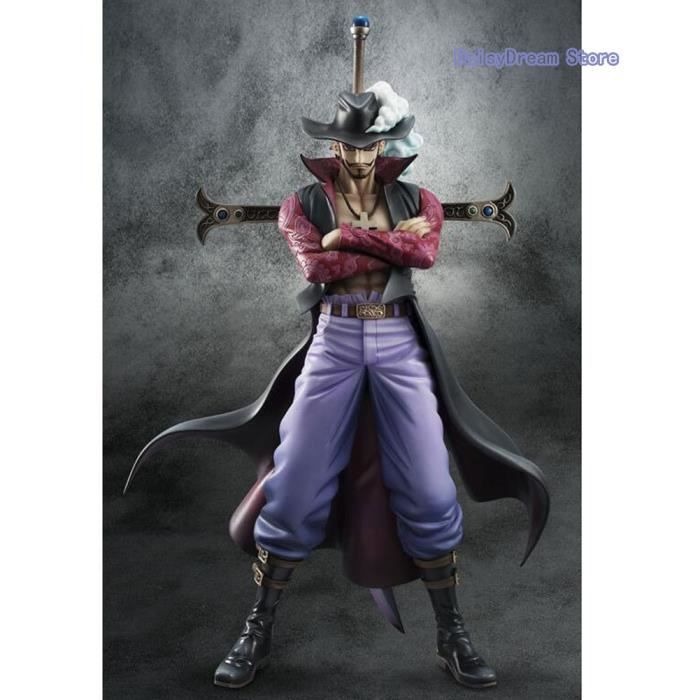 One Piece Dracule Mihawk Anime Action Figure Model The Throne Collection Toy Des
