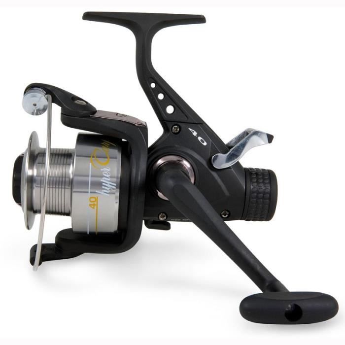 Moulinet De Pêche Carpe BLACKROCK GYROTEK 4000, Noir, Polyvalent Barbeau Tanche Brochet (neuf)