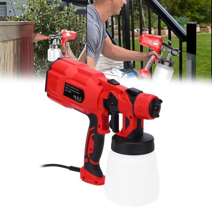 Pistolet à Peinture électrique 900W – Buse 1,0 Et 1,8 Mm, 800 Ml/min, 220V EU